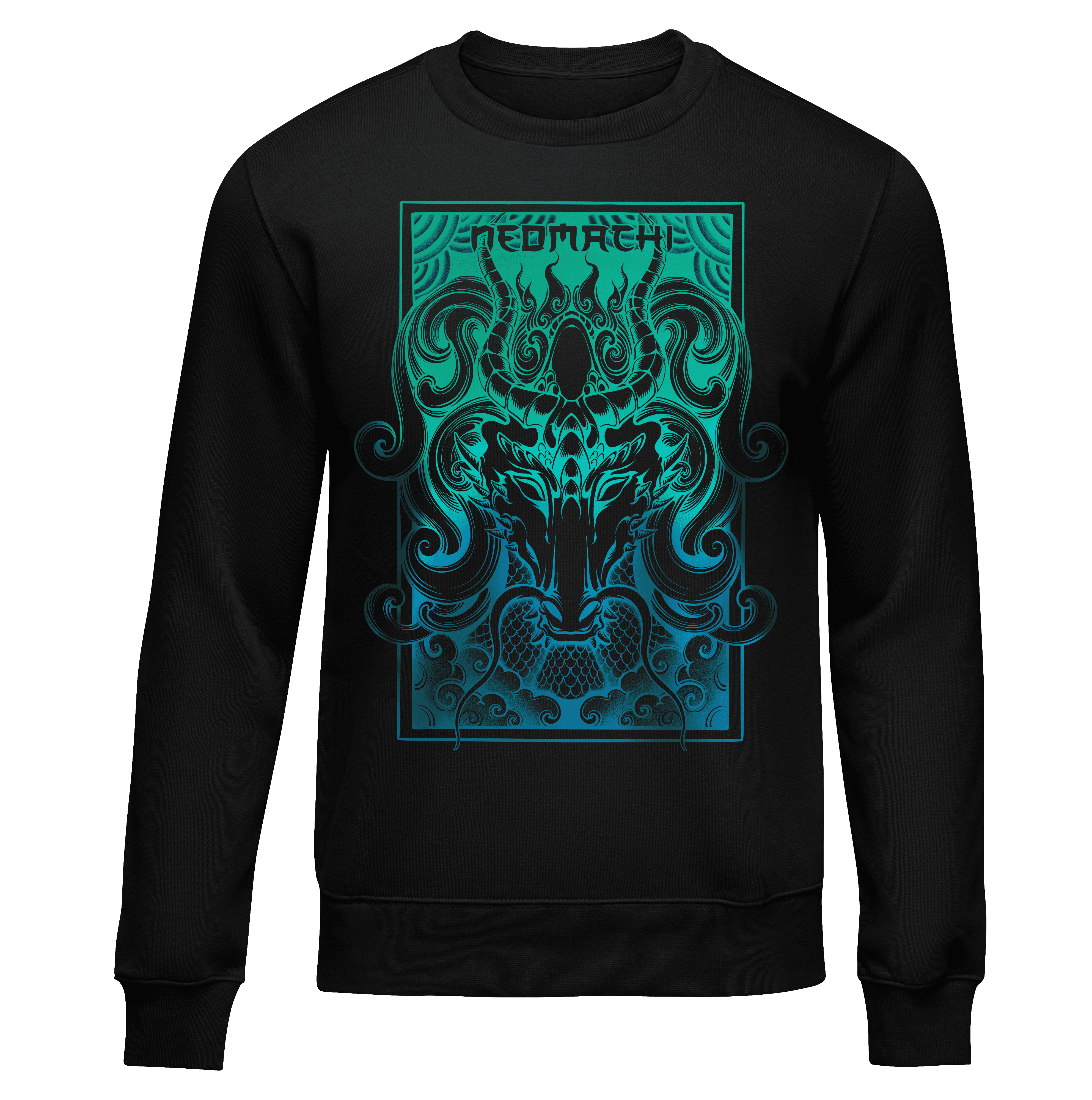 Kirin: Sweater - Black - Front - cyberpunk sweaters - Neomachi