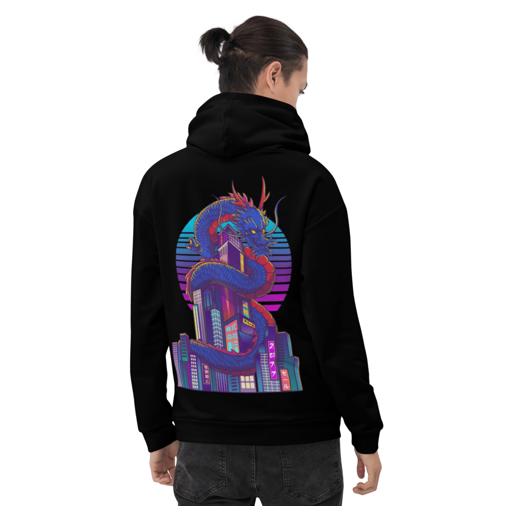 DORAGONTOSHI: HOODIE - NEOMACHI - Cyberpunk - Techwear - Gaming
