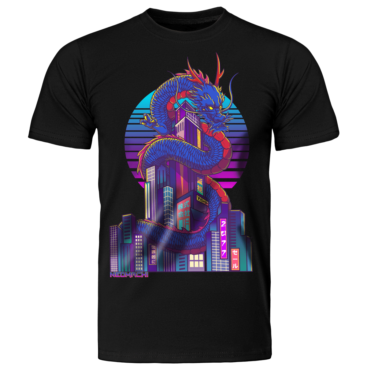DORAGONTOSHI: T - SHIRT - NEOMACHI - Cyberpunk - Techwear - Gaming