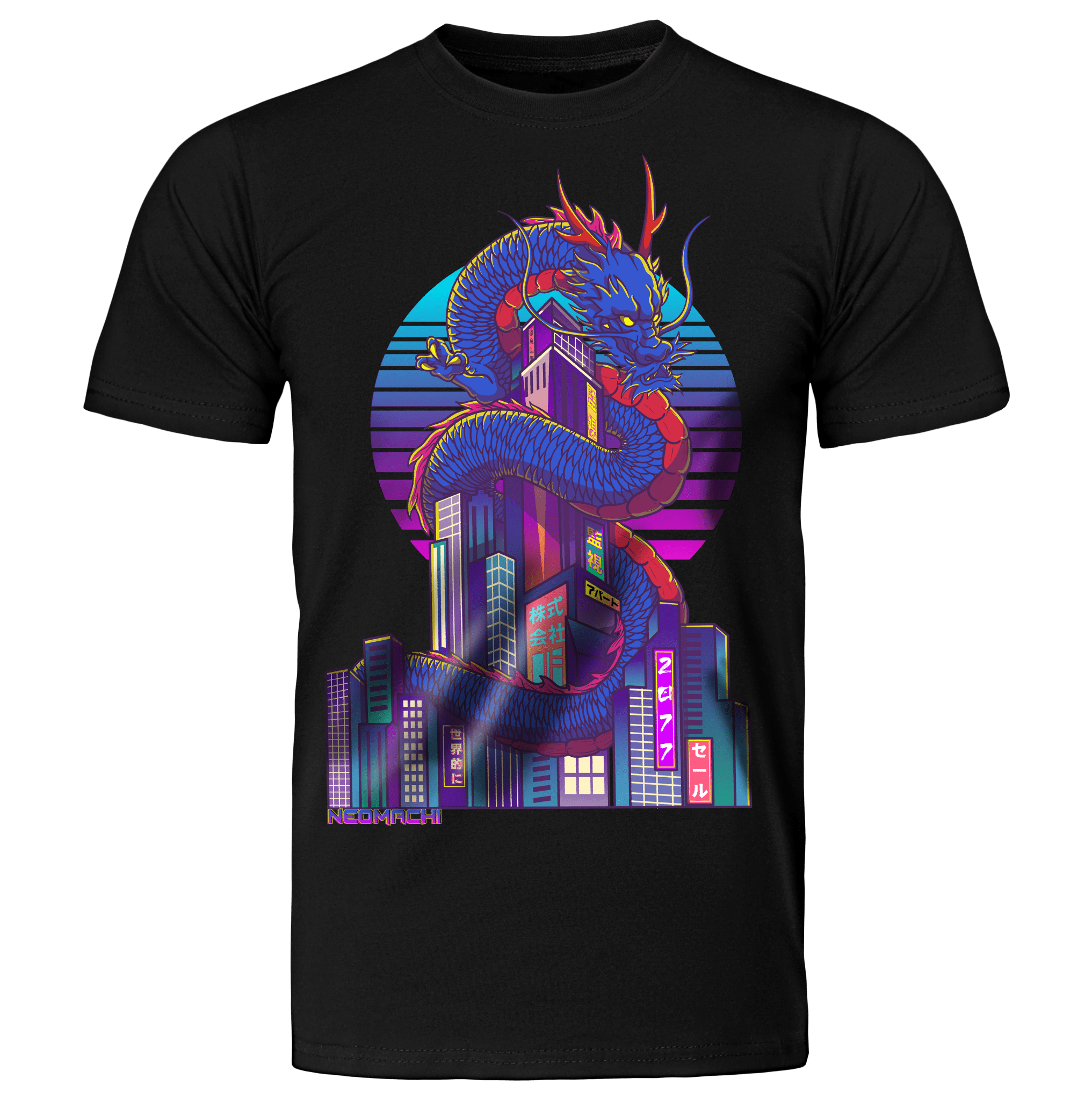 DORAGONTOSHI: T - SHIRT - NEOMACHI - Cyberpunk - Techwear - Gaming