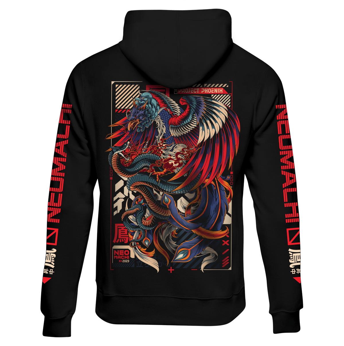 FUSHICHO: ZIP HOODIE - NEOMACHI - Cyberpunk - Techwear - Gaming