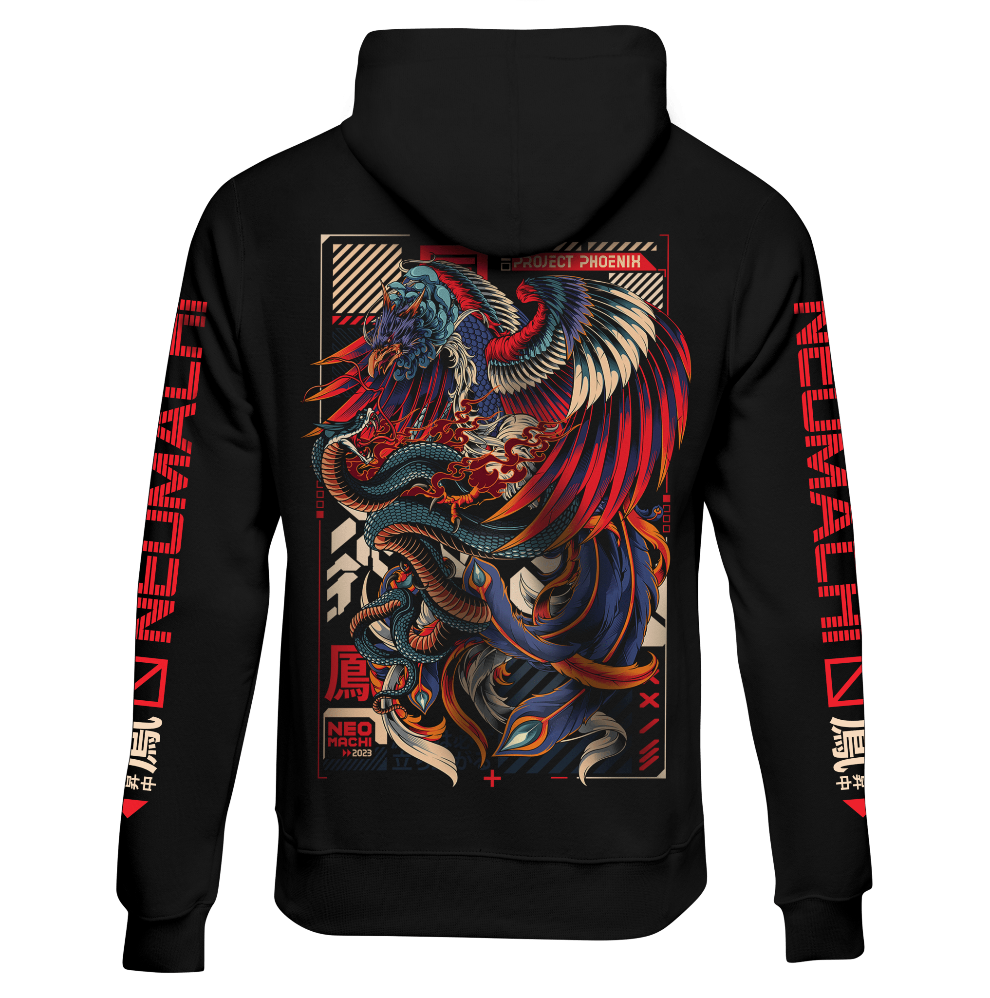 FUSHICHO: ZIP HOODIE - NEOMACHI - Cyberpunk - Techwear - Gaming