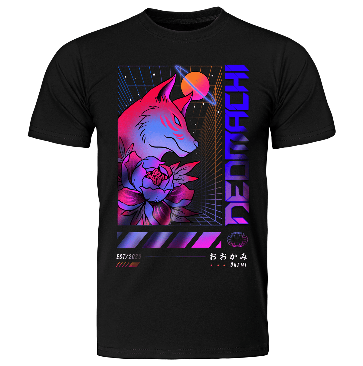HACHIKO: T - SHIRT - NEOMACHI - Cyberpunk - Techwear - Gaming