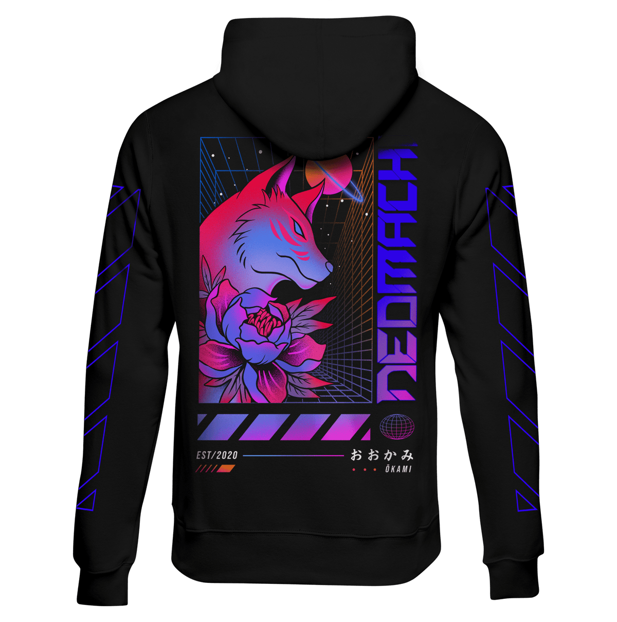 HACHIKO: ZIP HOODIE - NEOMACHI - Cyberpunk - Techwear - Gaming