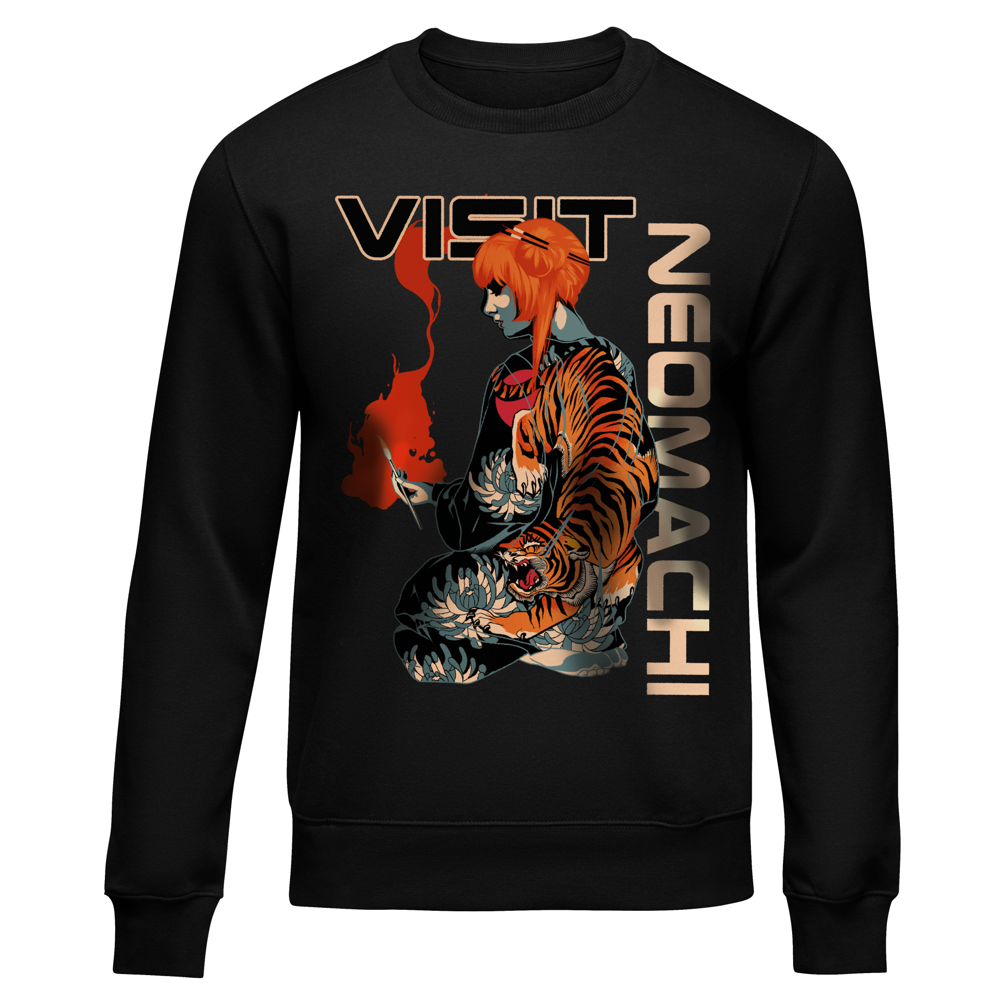 HAGESHĪ: SWEATER - NEOMACHI - Cyberpunk - Techwear - Gaming
