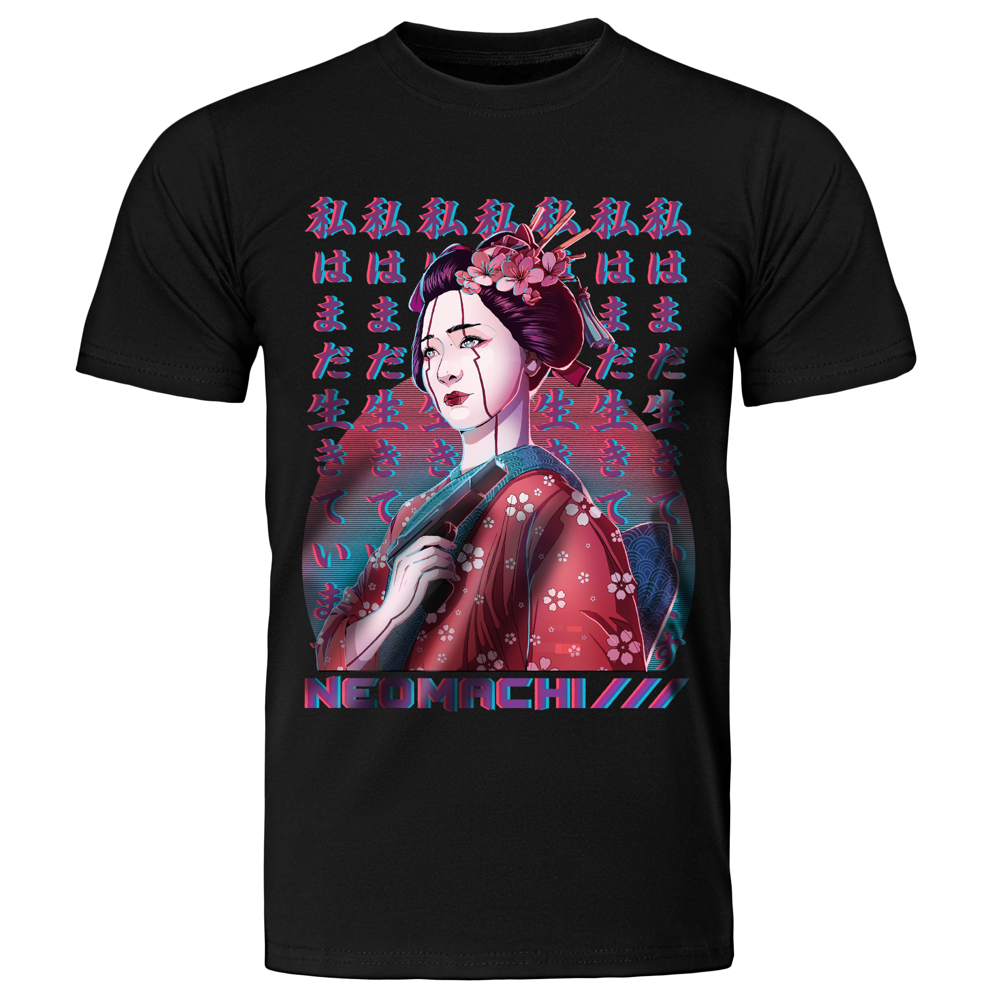ISHIKI: T - SHIRT - NEOMACHI - Cyberpunk - Techwear - Gaming