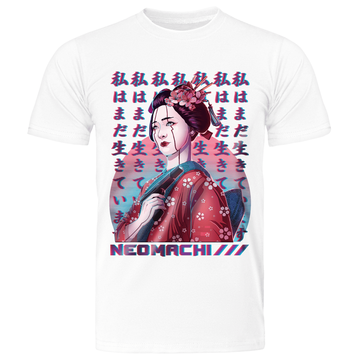 ISHIKI: T - SHIRT - NEOMACHI - Cyberpunk - Techwear - Gaming