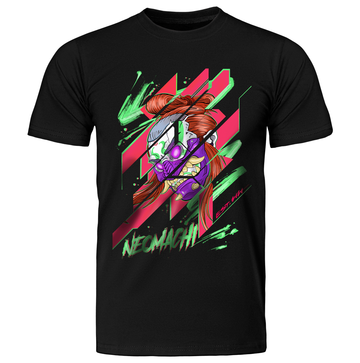KABUKI: T - SHIRT - NEOMACHI - Cyberpunk - Techwear - Gaming