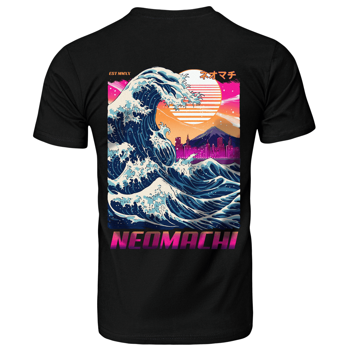 KANAGAWA 2.0: T - SHIRT - NEOMACHI - Cyberpunk - Techwear - Gaming