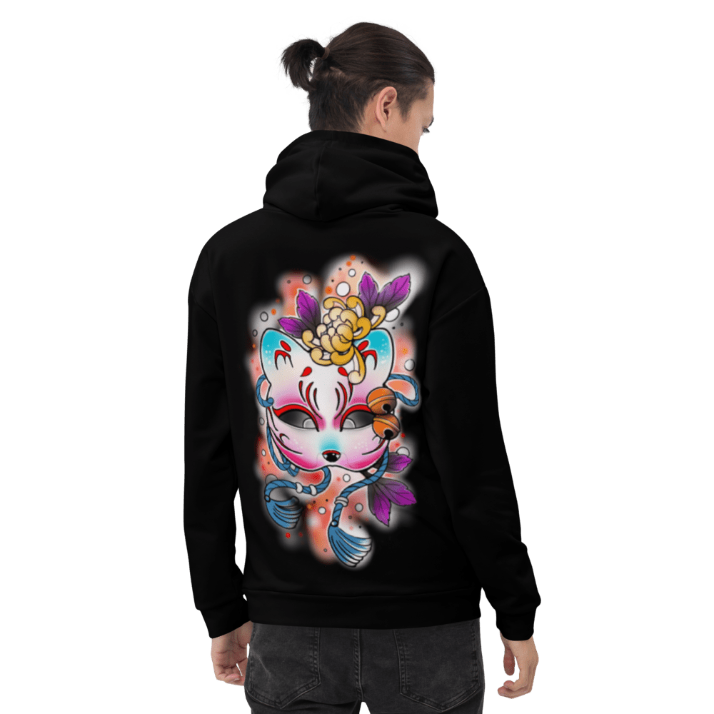 KITSUNE: HOODIE - NEOMACHI - Cyberpunk - Techwear - Gaming