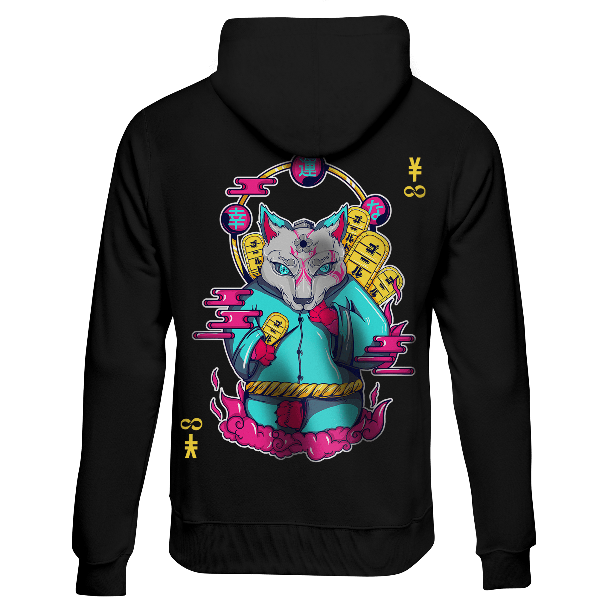 MANEKI - NEKO: HOODIE - NEOMACHI - Cyberpunk - Techwear - Gaming