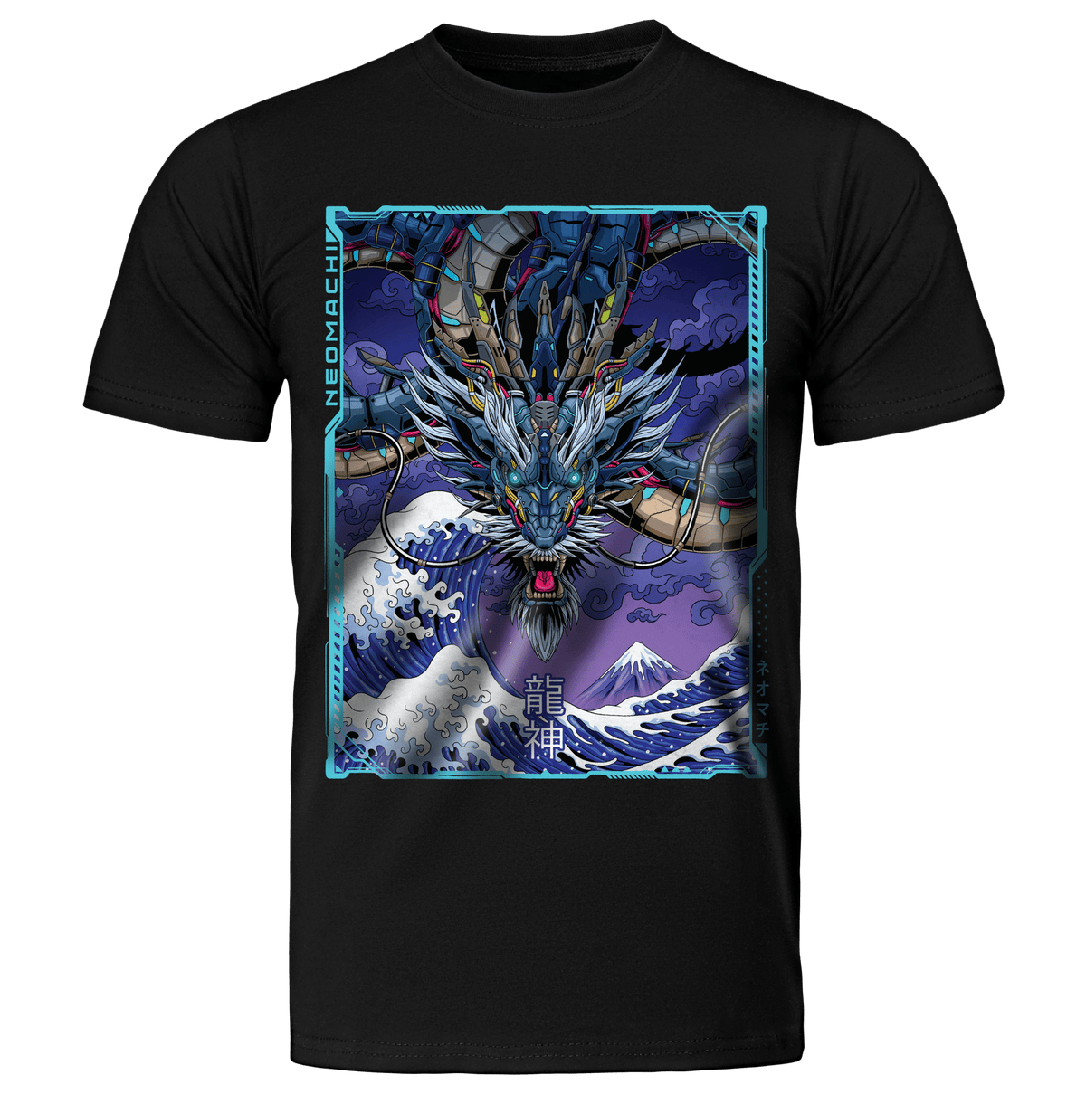MEKARYŪ: T - SHIRT - NEOMACHI - Cyberpunk - Techwear - Gaming