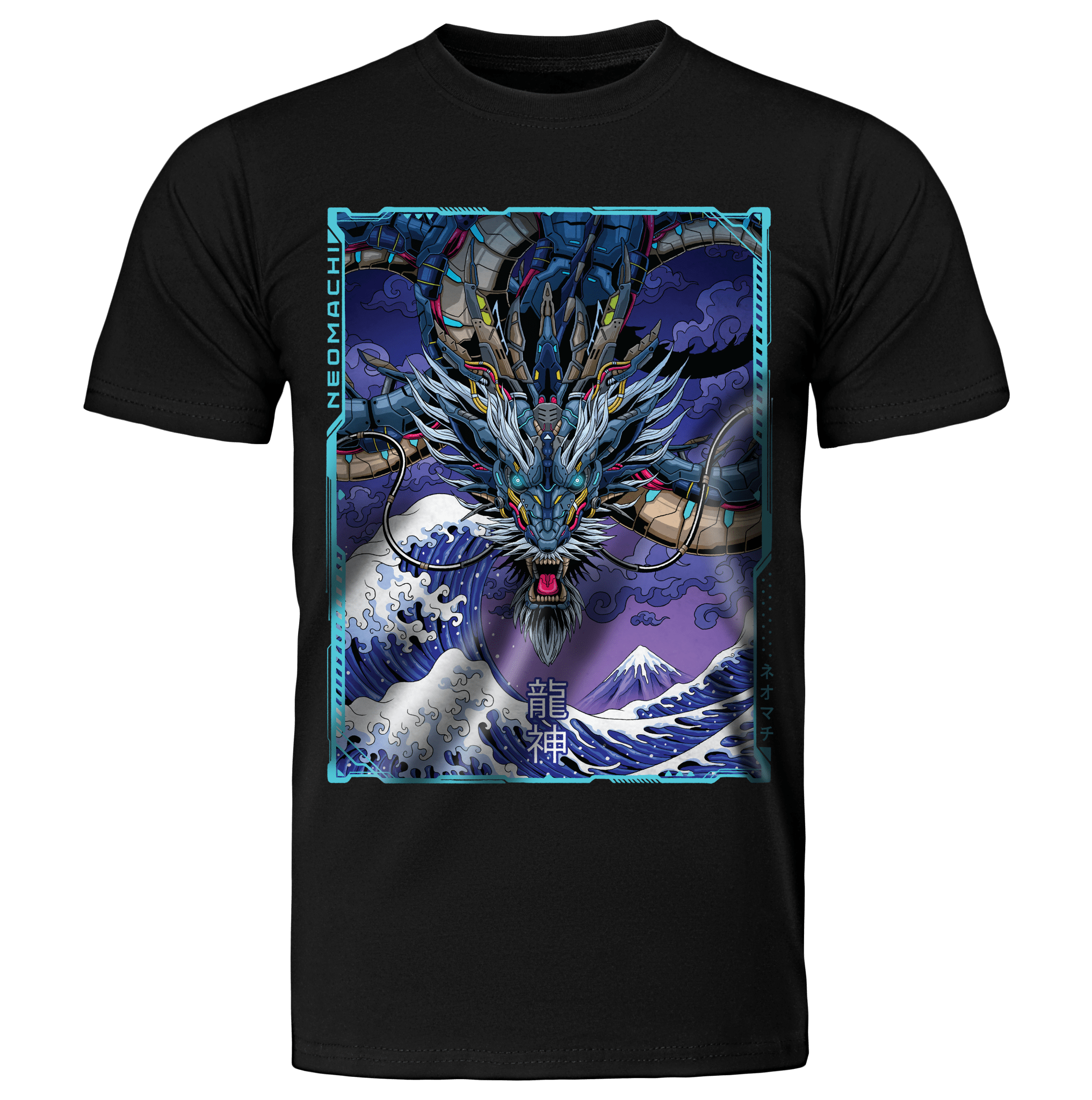 MEKARYŪ: T - SHIRT - NEOMACHI - Cyberpunk - Techwear - Gaming