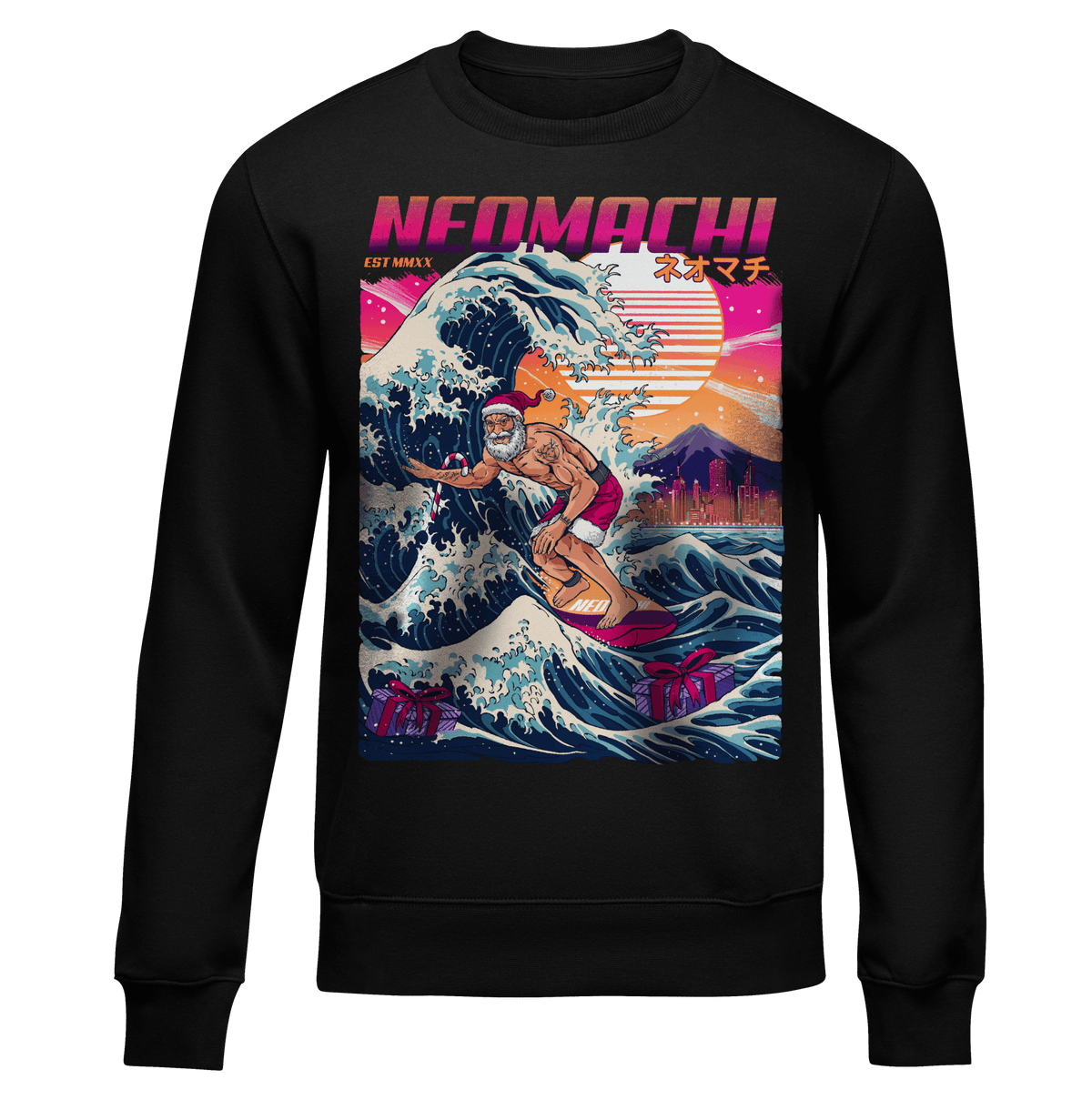 NEOSANTA: SWEATER - NEOMACHI - Cyberpunk - Techwear - Gaming