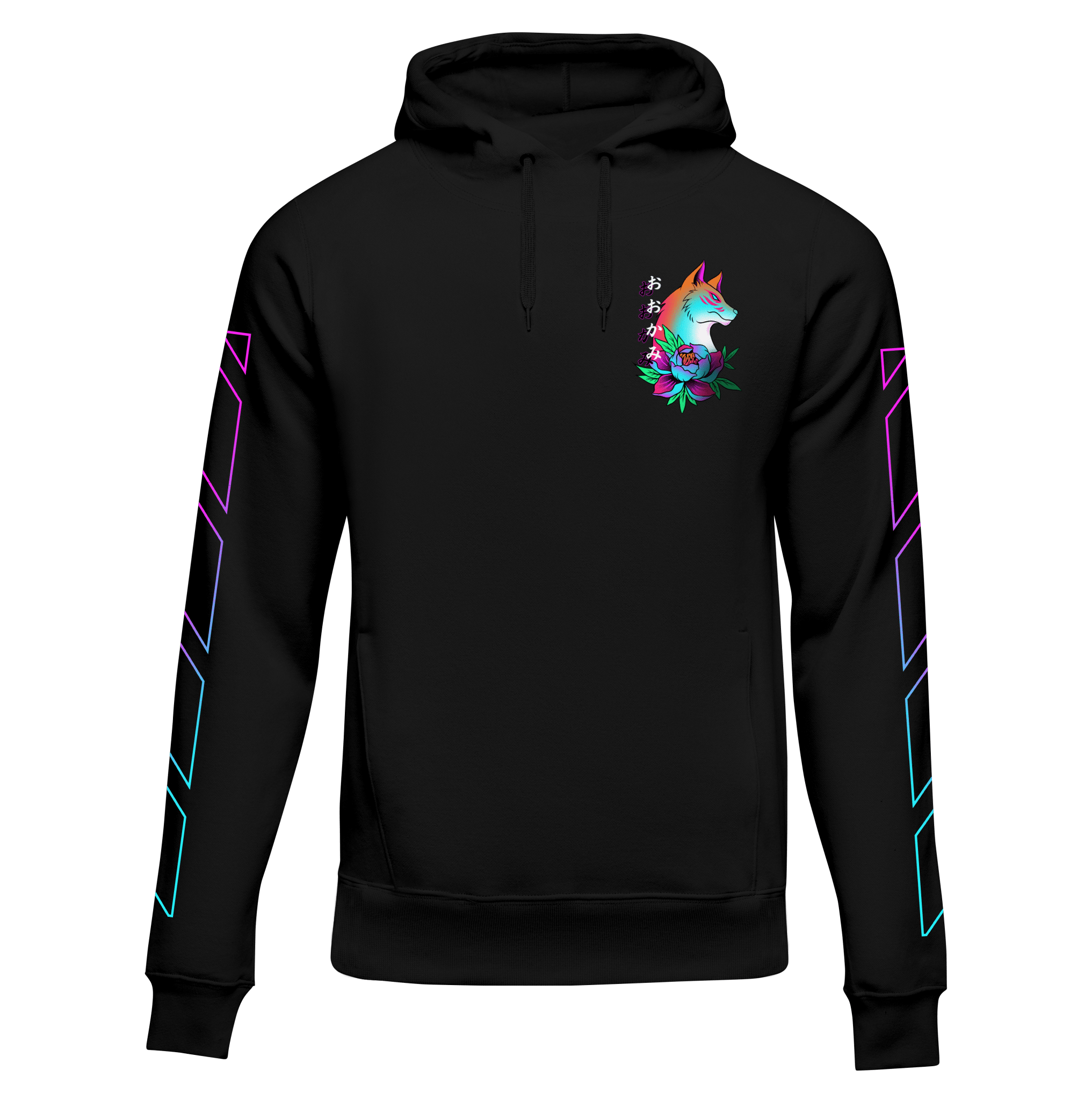 ŌKAMI: HOODIE - NEOMACHI - Cyberpunk - Techwear - Gaming
