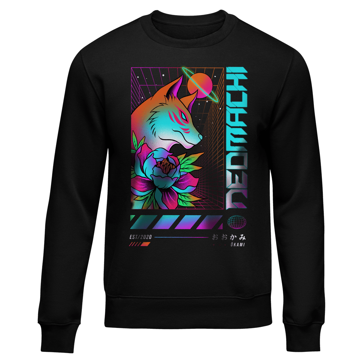 ŌKAMI: SWEATER - NEOMACHI - Cyberpunk - Techwear - Gaming