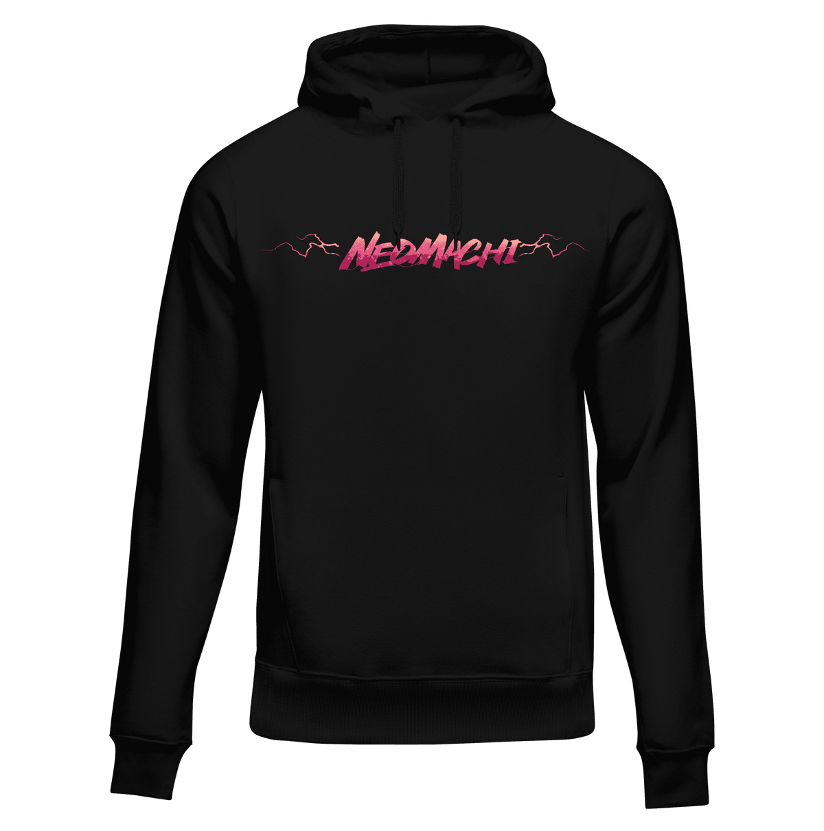 ONGAKU neon alley band cyberpunk hoodie, view 2