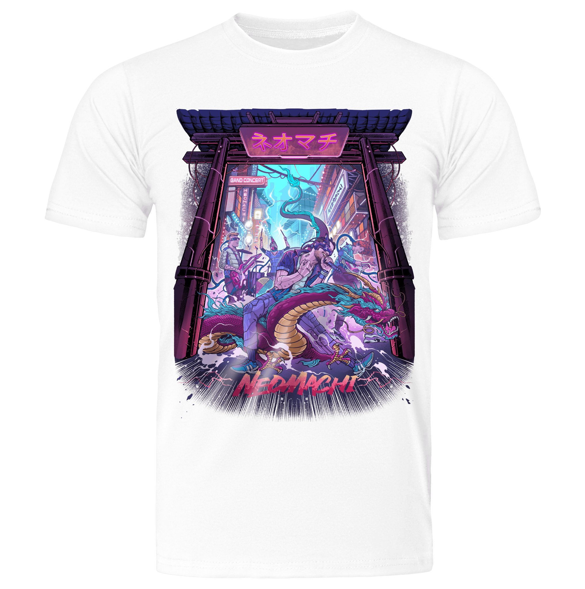 ONGAKU: T - SHIRT - NEOMACHI - Cyberpunk - Techwear - Gaming