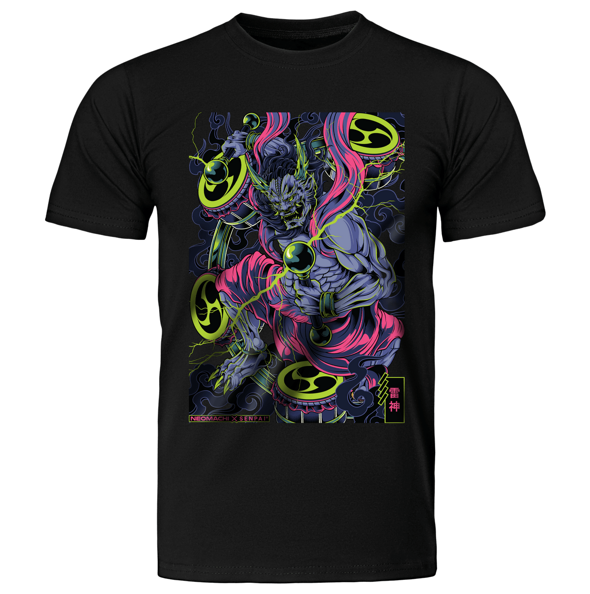 RAIJIN: T - SHIRT - NEOMACHI - Cyberpunk - Techwear - Gaming