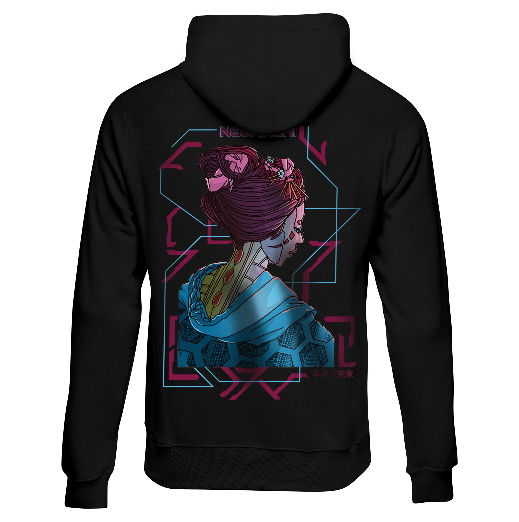 ROBO - MAIKO: HOODIE - NEOMACHI - Cyberpunk - Techwear - Gaming