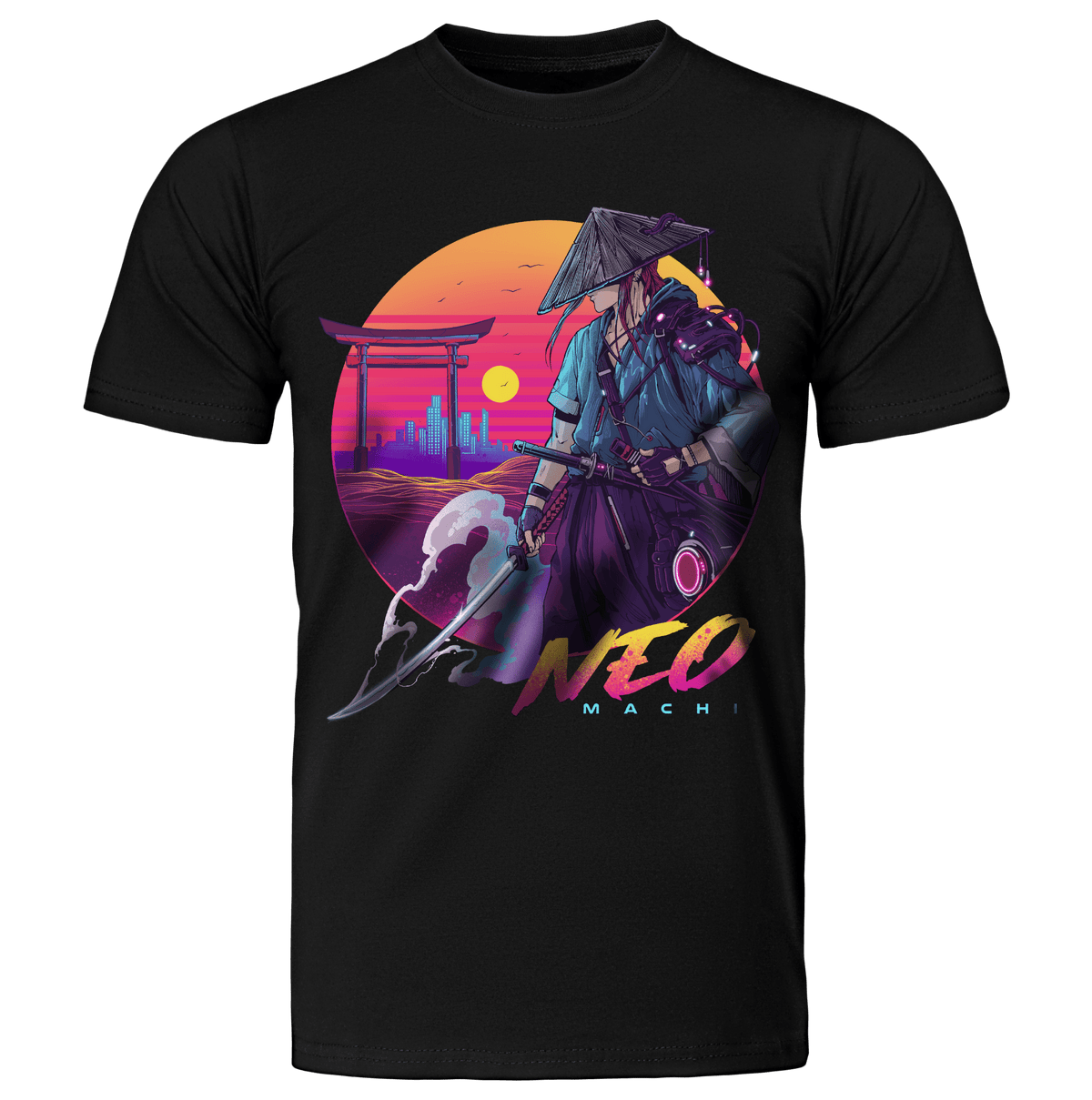 RŌNIN: T - SHIRT - NEOMACHI - Cyberpunk - Techwear - Gaming