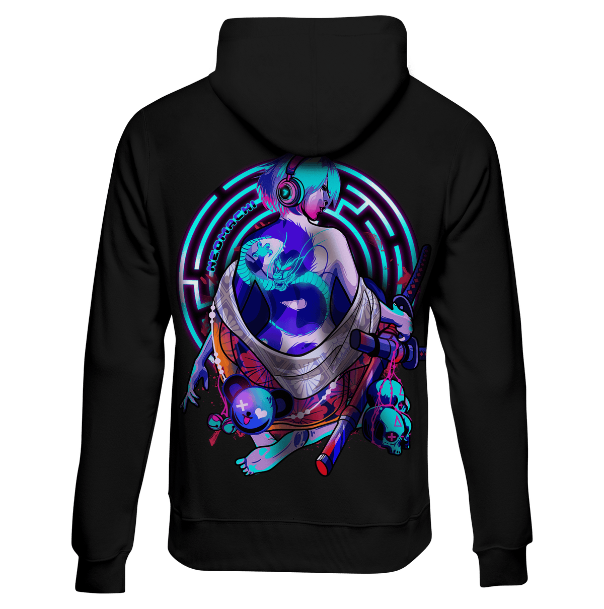 RYUTATU: HOODIE - NEOMACHI - Cyberpunk - Techwear - Gaming