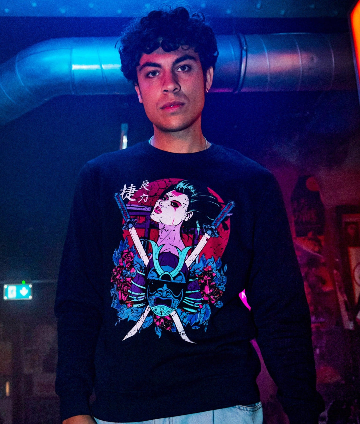 SAMURAISHA: SWEATER - NEOMACHI - Cyberpunk - Techwear - Gaming