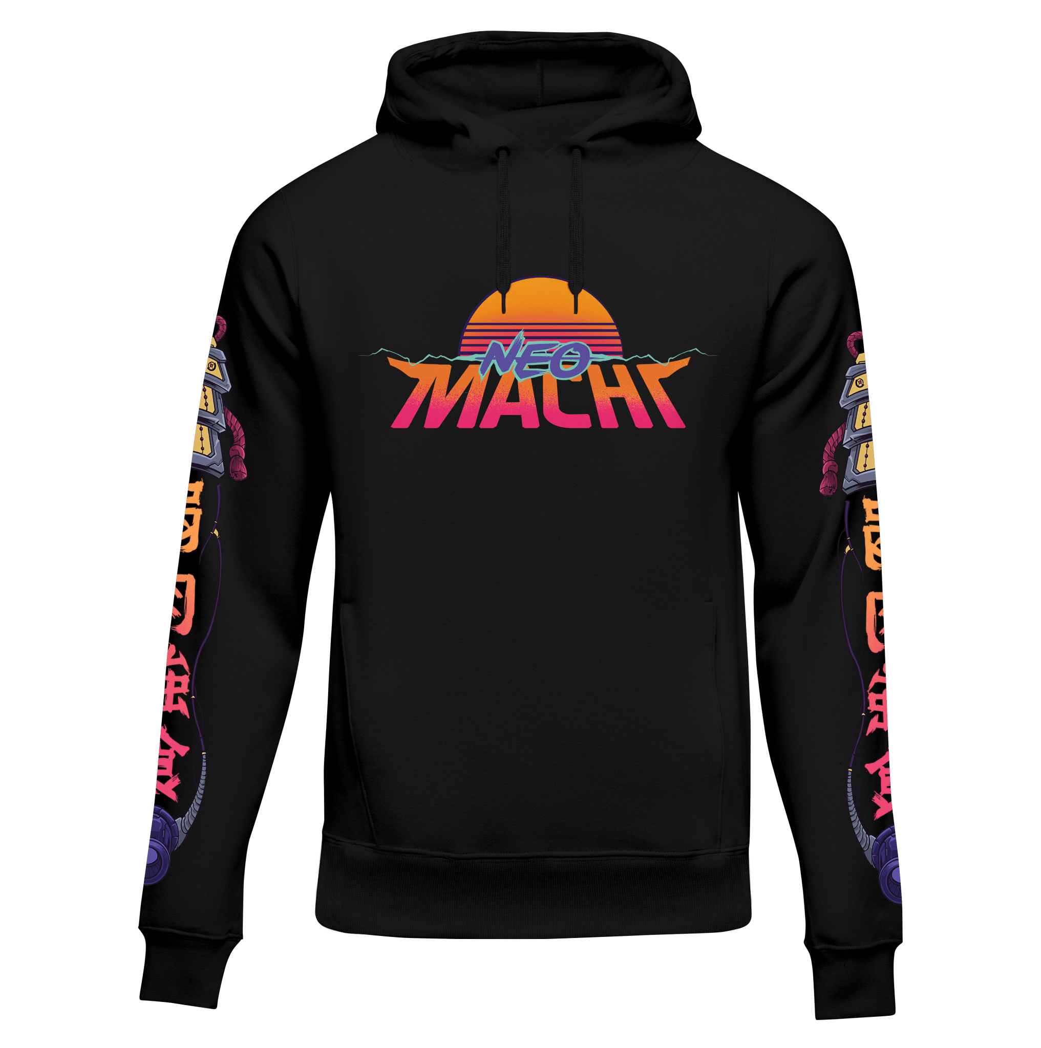 SAMURAITAIGĀ: HOODIE - NEOMACHI - Cyberpunk - Techwear - Gaming