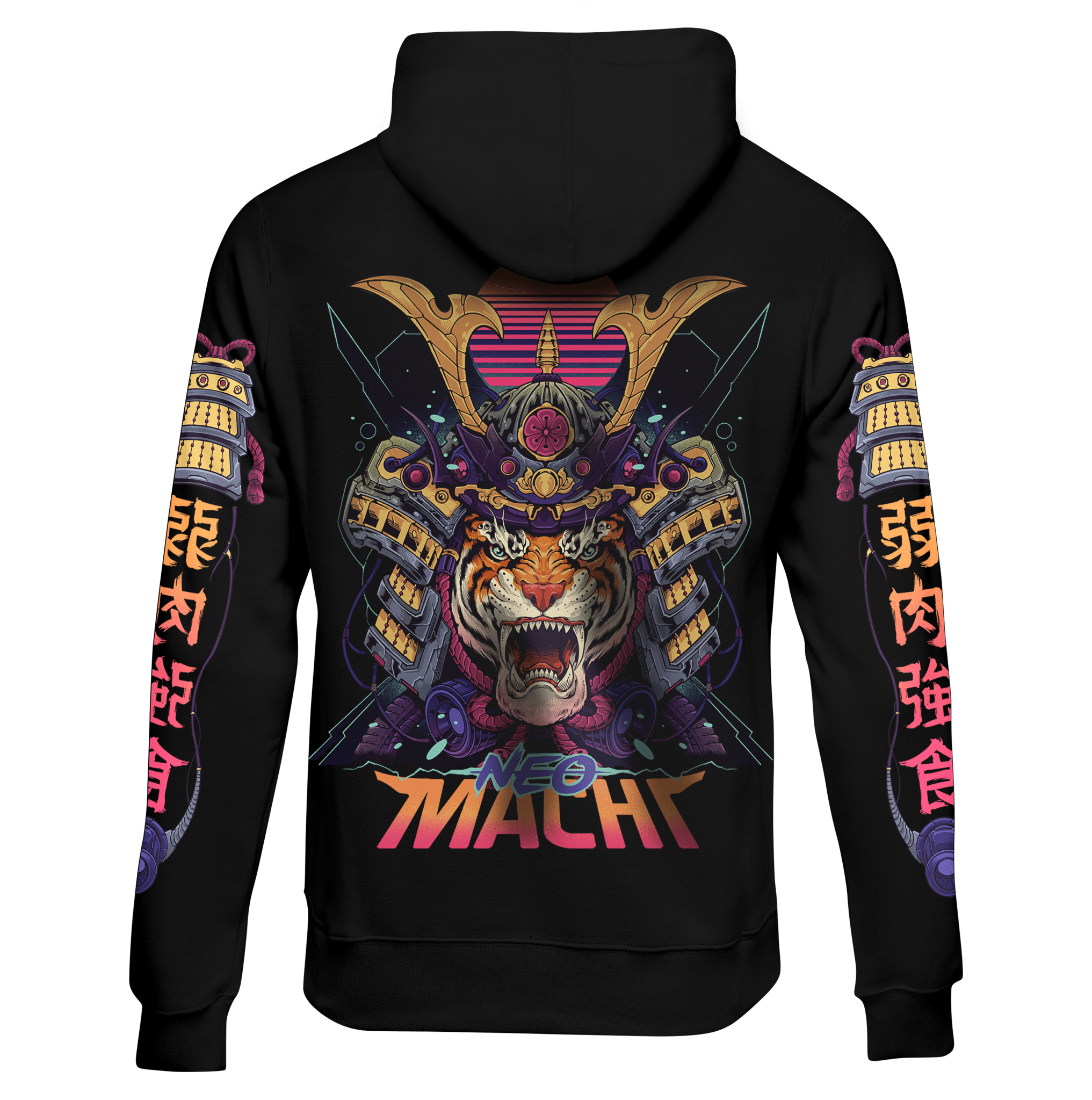 SAMURAITAIGĀ: HOODIE - NEOMACHI - Cyberpunk - Techwear - Gaming