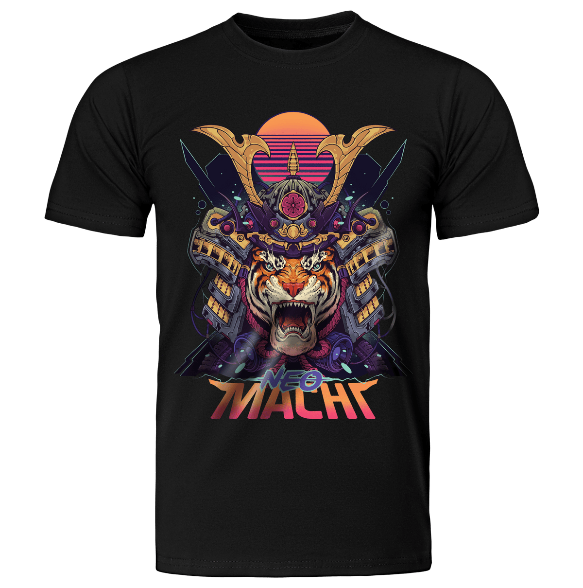 SAMURAITAIGĀ: T - SHIRT - NEOMACHI - Cyberpunk - Techwear - Gaming