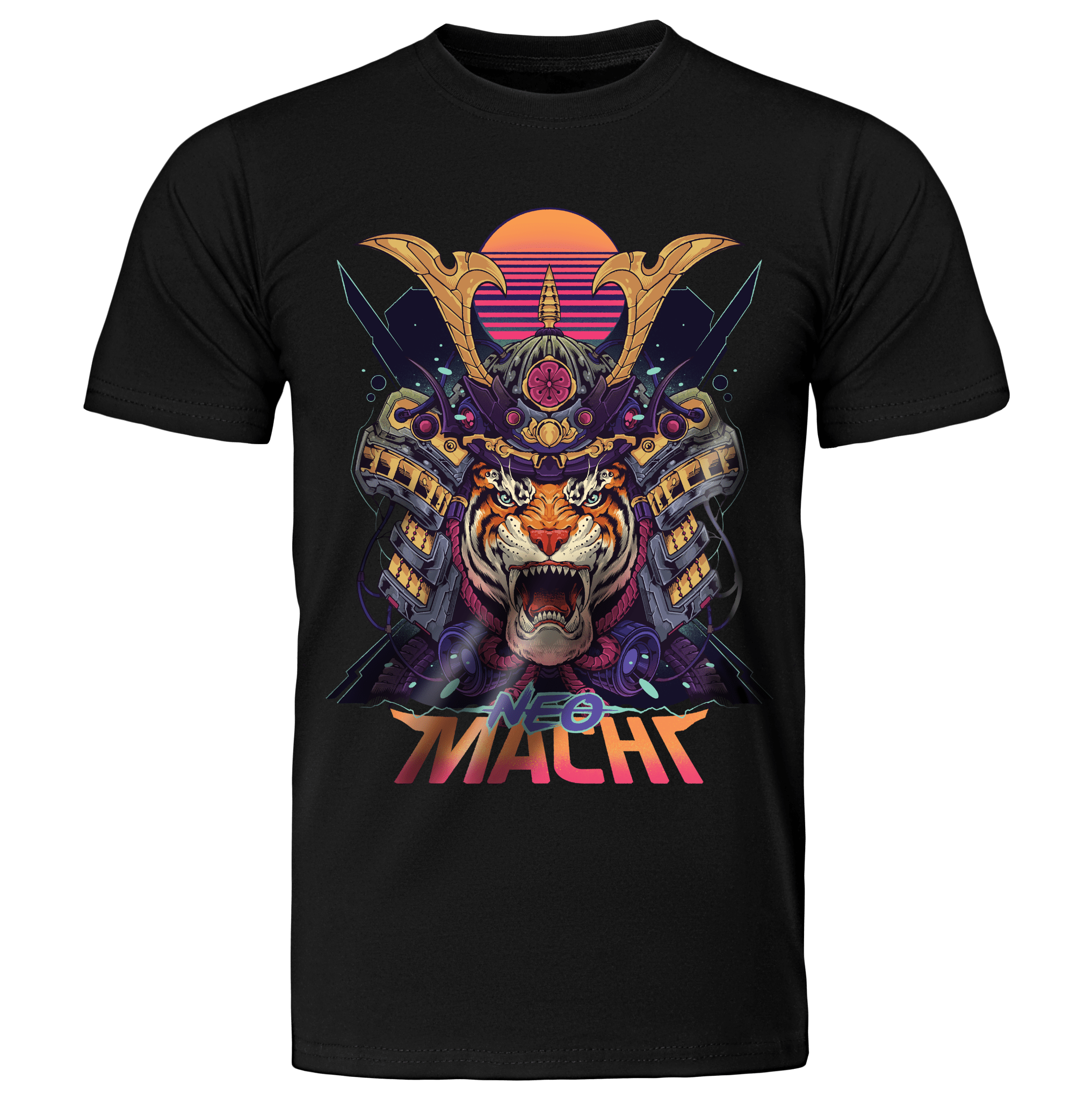 SAMURAITAIGĀ: T - SHIRT - NEOMACHI - Cyberpunk - Techwear - Gaming