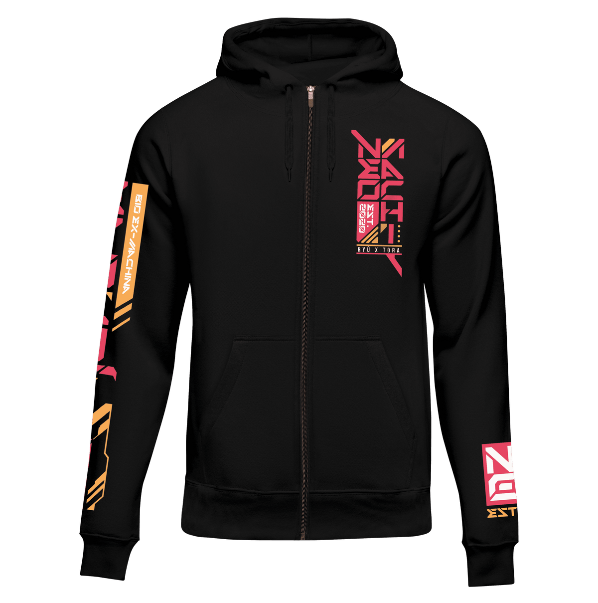SENTÕ: ZIP HOODIE - NEOMACHI - Cyberpunk - Techwear - Gaming