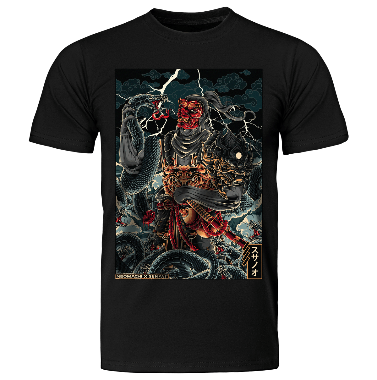 SUSANOO: T - SHIRT - NEOMACHI - Cyberpunk - Techwear - Gaming