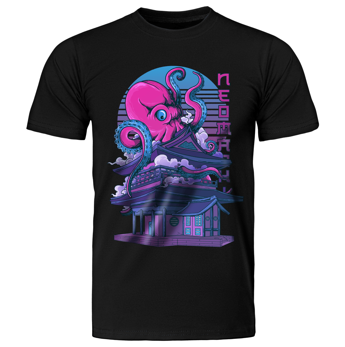 TAKOYAKI: T - SHIRT - NEOMACHI - Cyberpunk - Techwear - Gaming