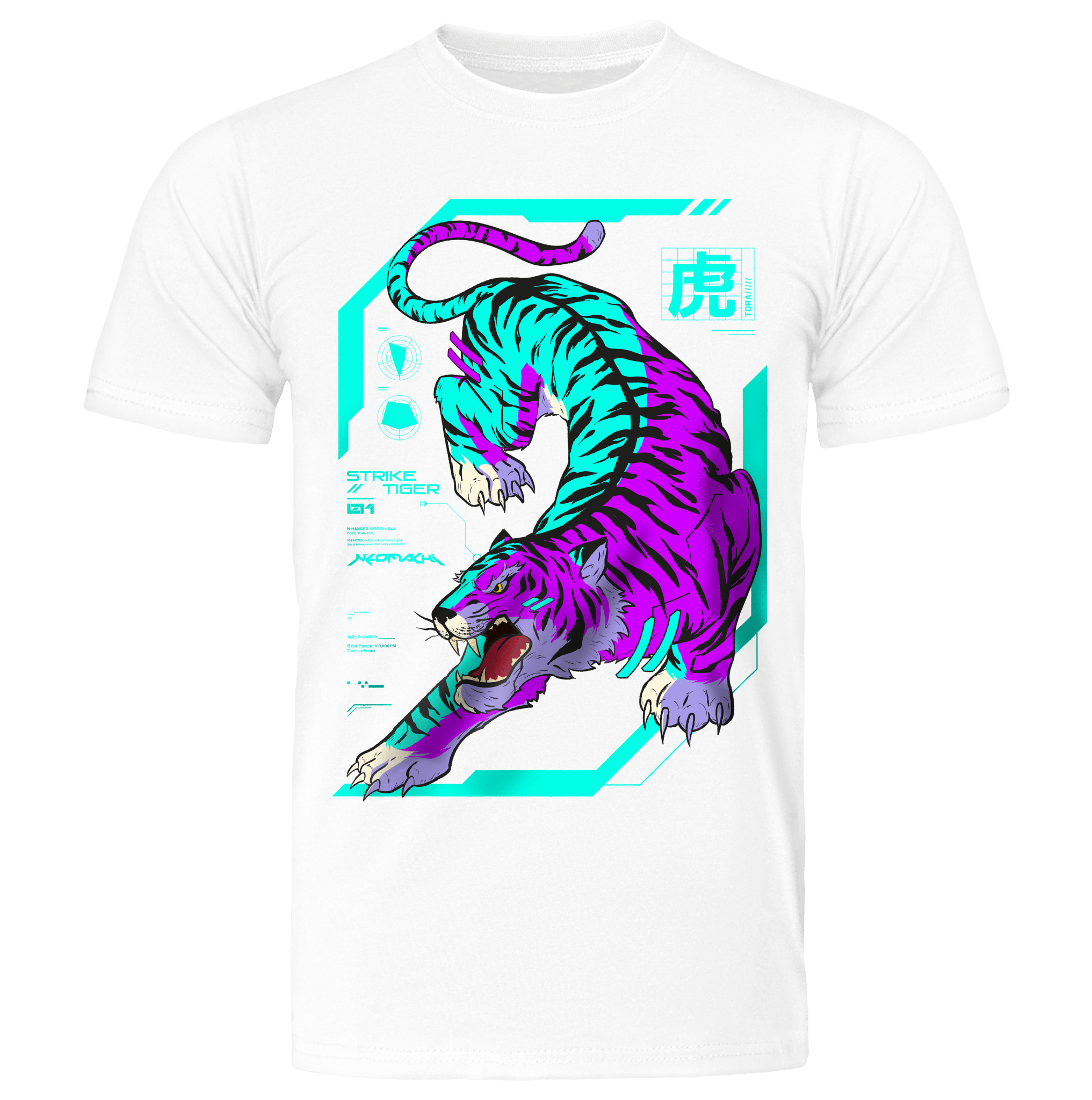 TORA: T - SHIRT - NEOMACHI - Cyberpunk - Techwear - Gaming