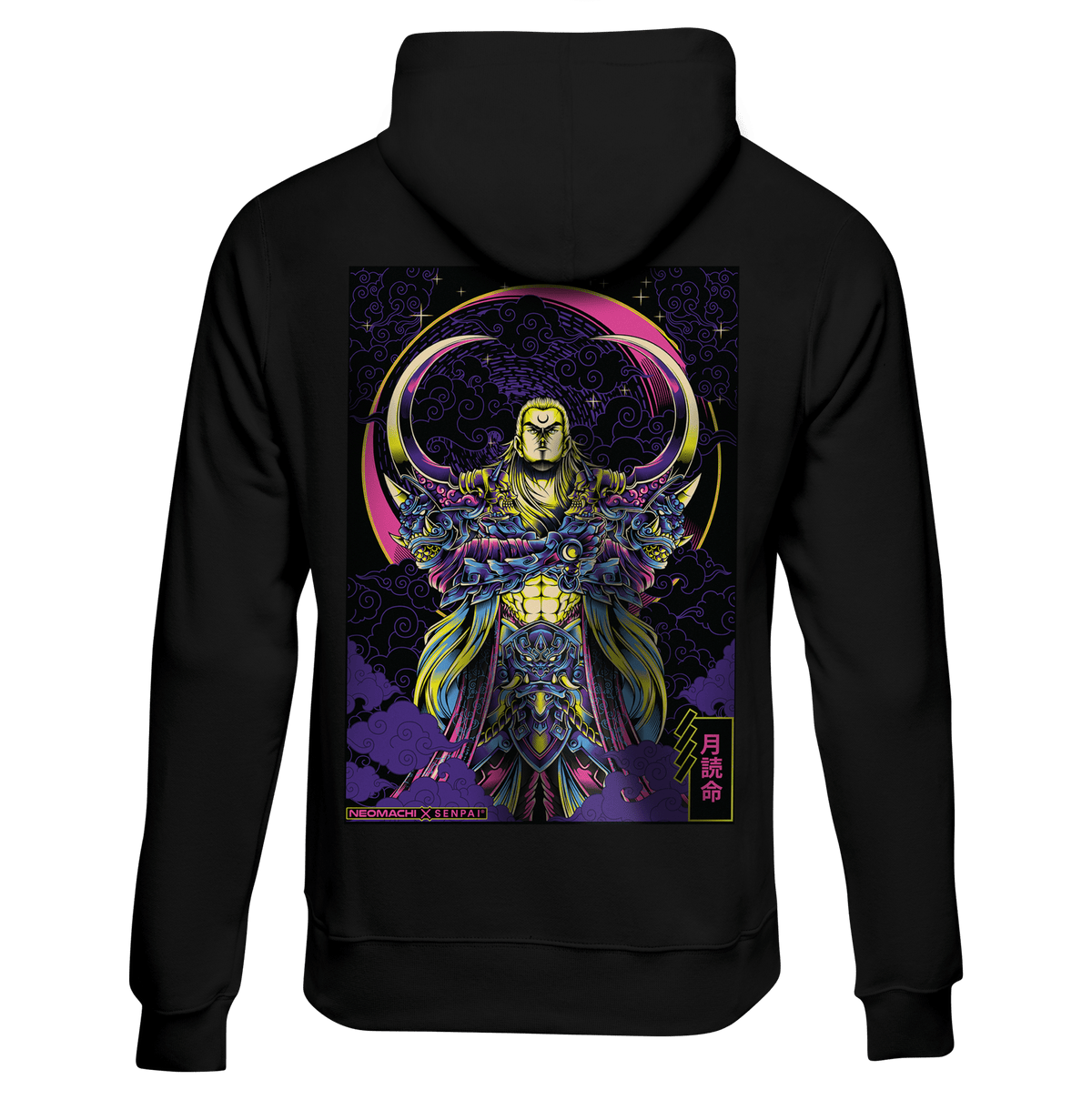 TSUKUYOMI moon god cyberpunk hoodie by NEOMACHI