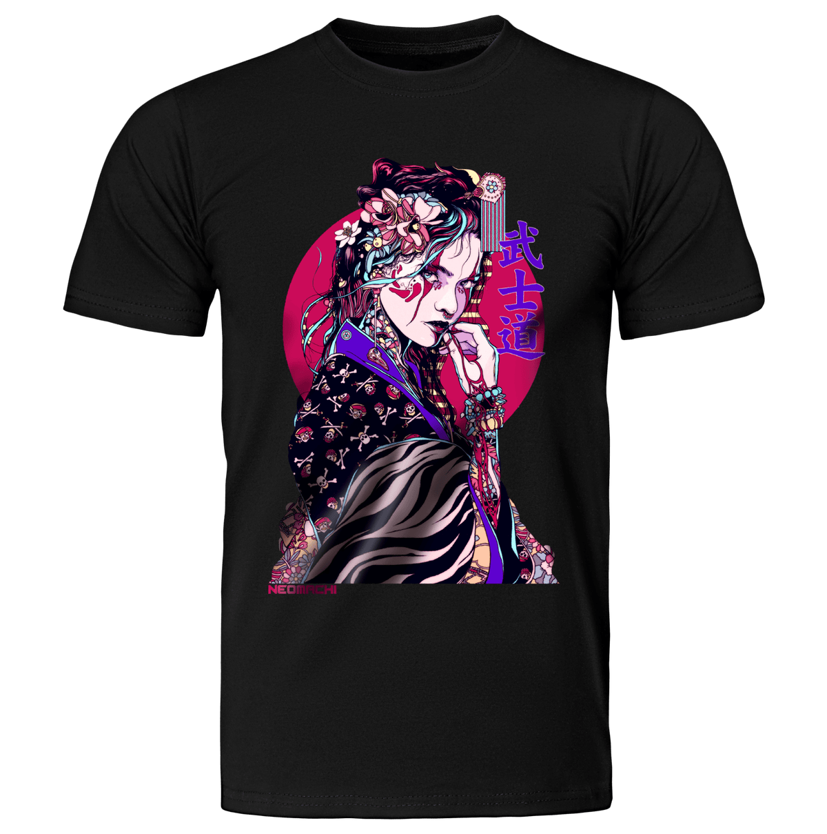 YAKUZAGĀRU: T - SHIRT - NEOMACHI - Cyberpunk - Techwear - Gaming