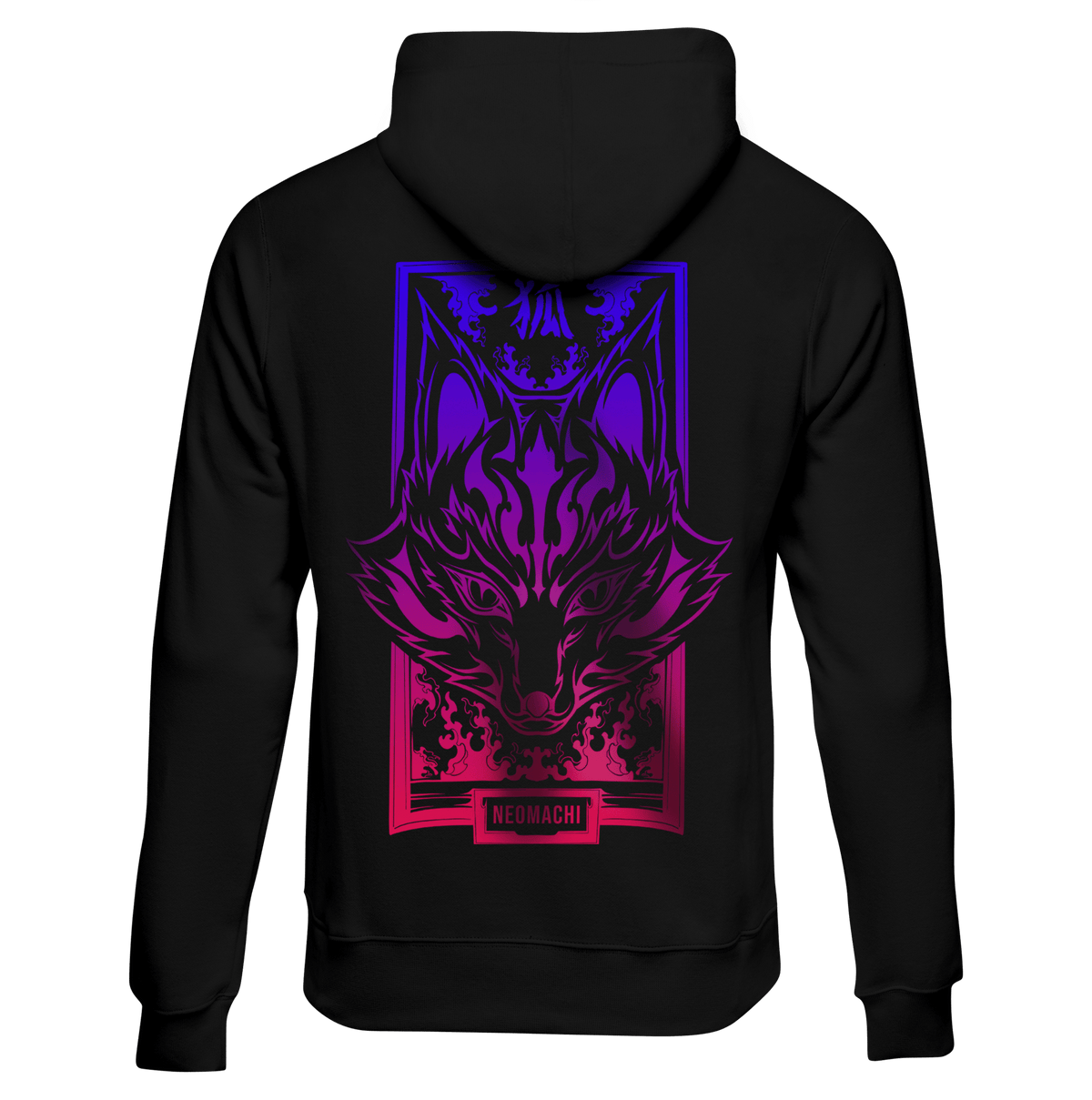 ZENKO flame fox cyberpunk hoodie by NEOMACHI
